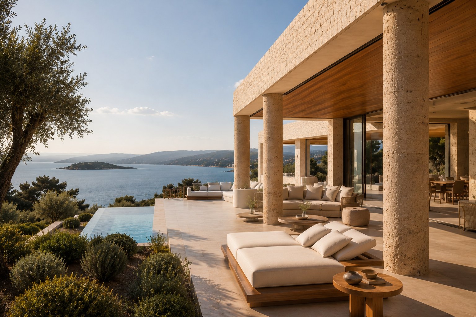 Pool and sea view villa in Porto Heli