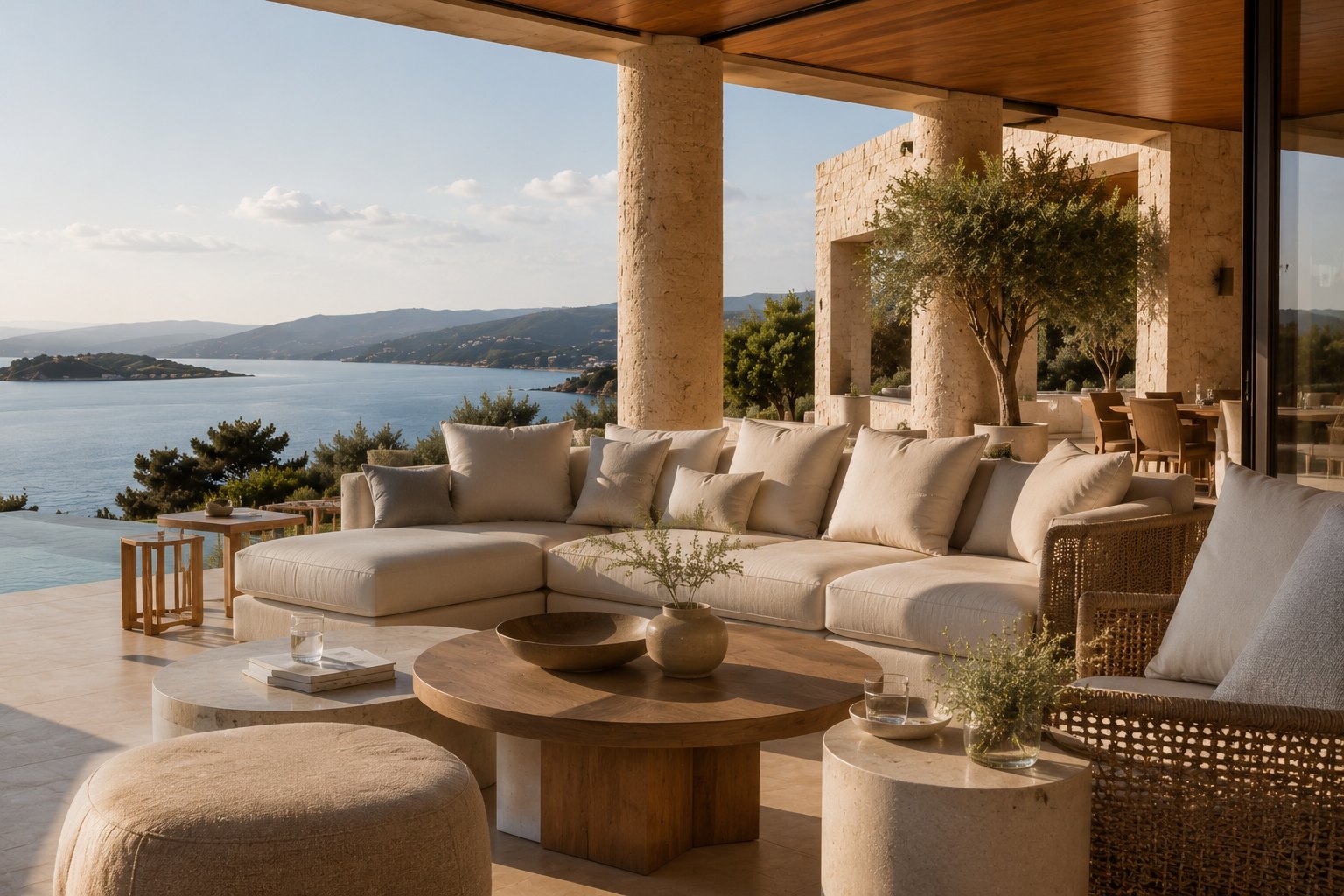 Villa terrace for rental guests