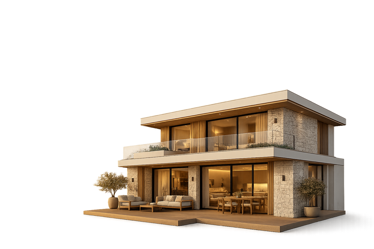 Architectural villa render